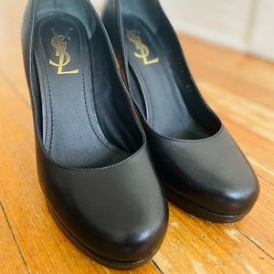 YSL Black Heels Sz 37